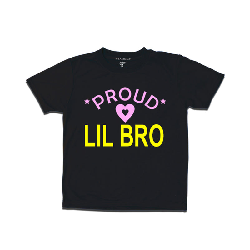 Proud Lil Bro T-shirt-Balck
