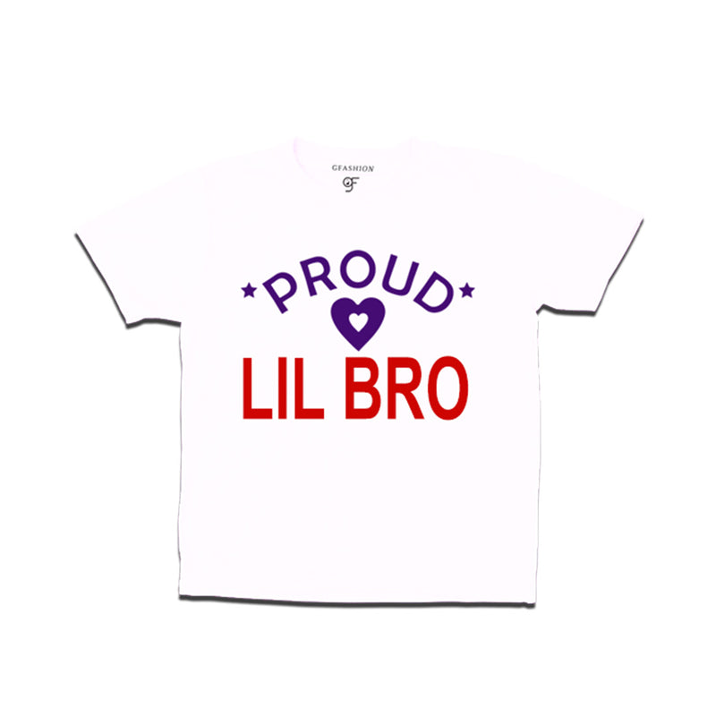 Proud Lil Bro T-shirt-White