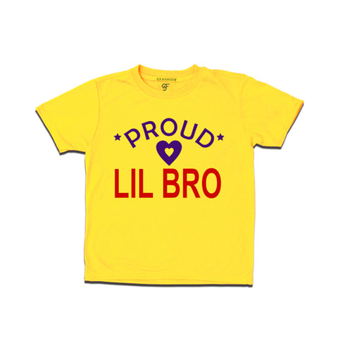 Proud Lil Bro T-shirt-Yellow