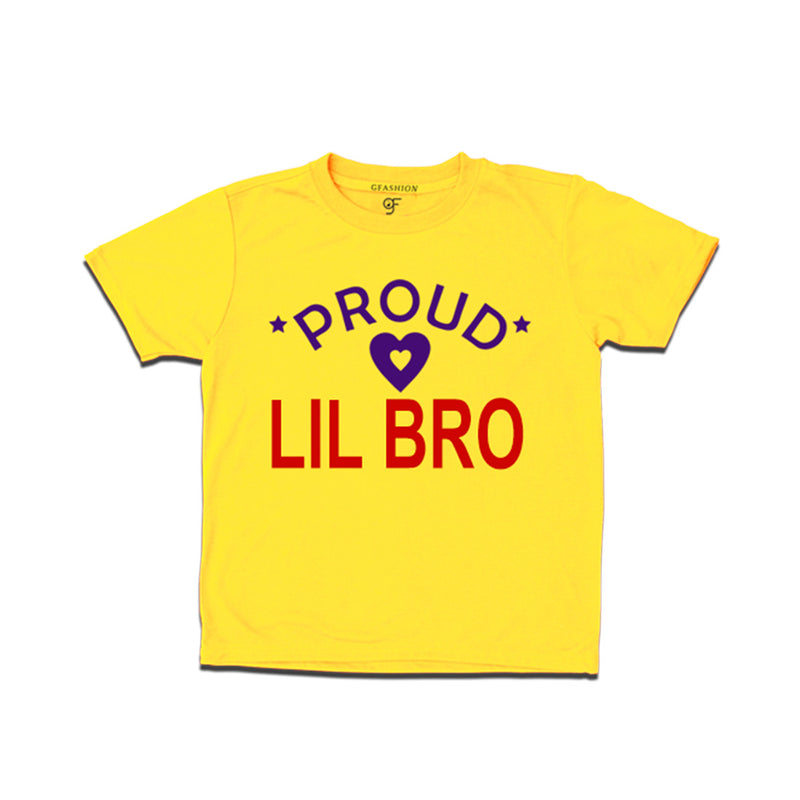 Proud Lil Bro T-shirt-Yellow