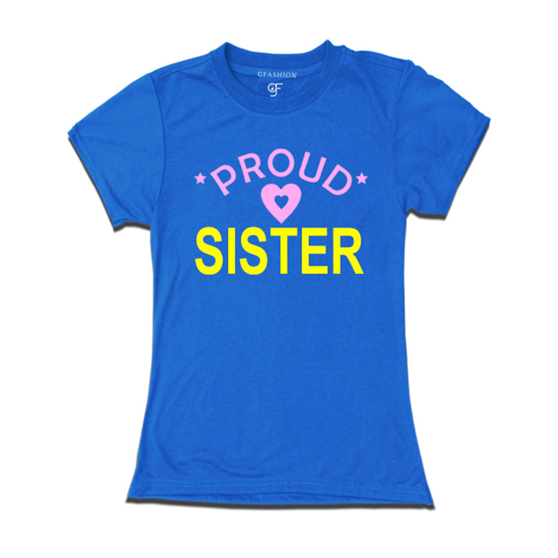 Proud Sister T-shirts-Blue