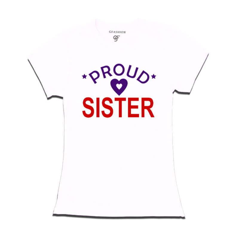 Proud Sister T-shirts-white