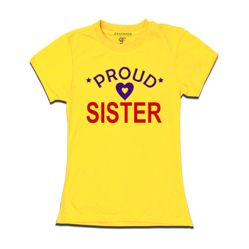 Proud Sister T-shirts-Yellow