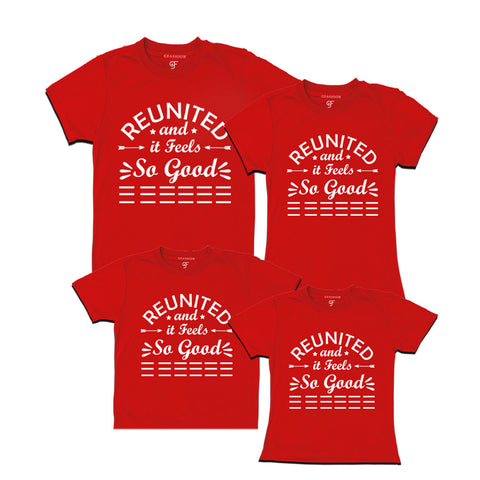 get now Reunited t shirts for friends and family group