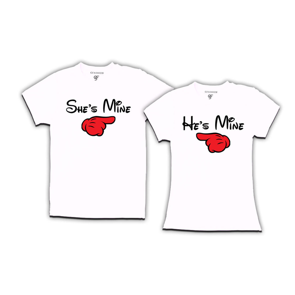 She's mine He's mine - Couple T-shirts