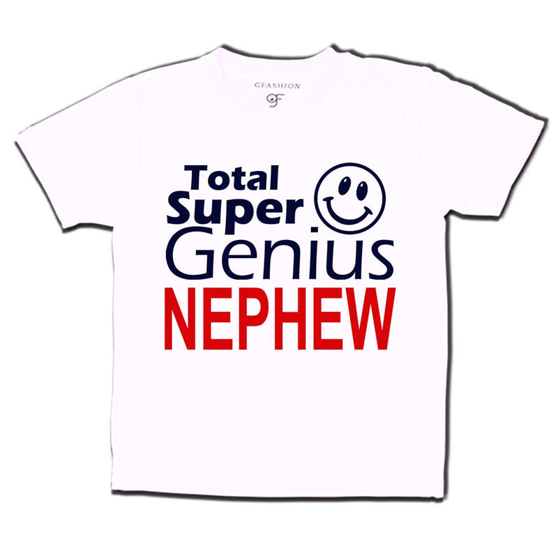 Super genius Nephew T-shirts-white-gfashion