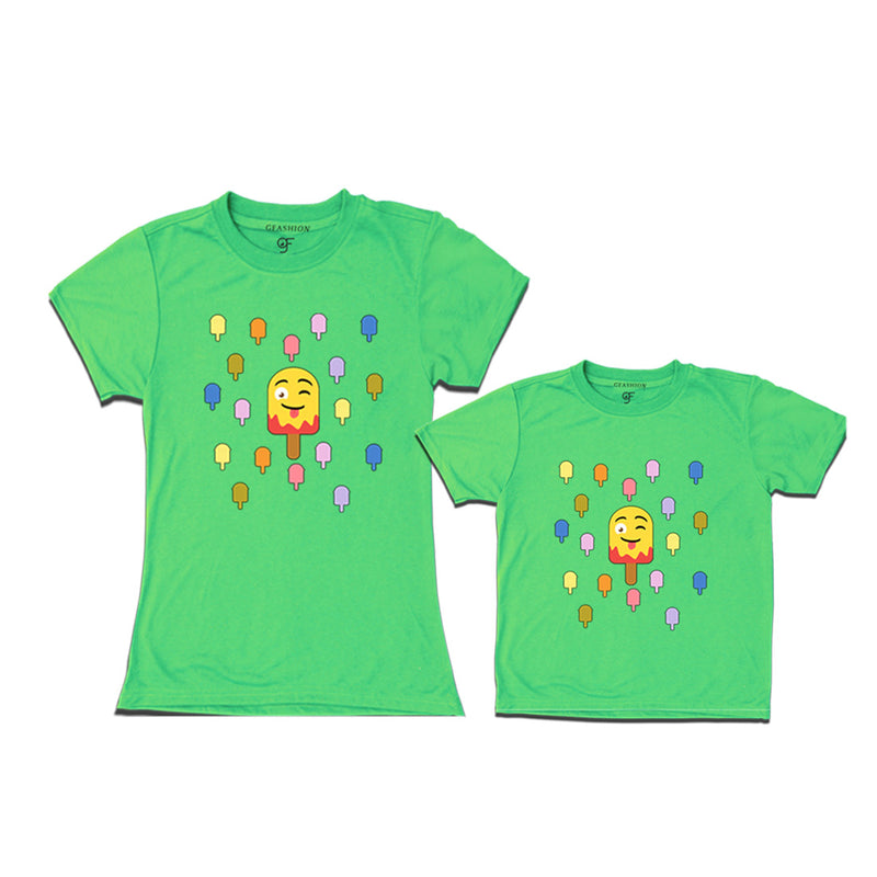 son and mommy funny t shirts in Pista Green Color available @ gfashion.jpg