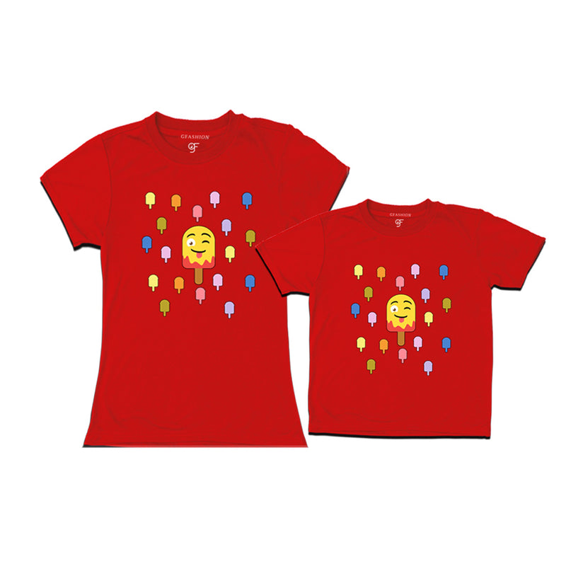 son and mommy funny t shirts in Red Color available @ gfashion.jpg