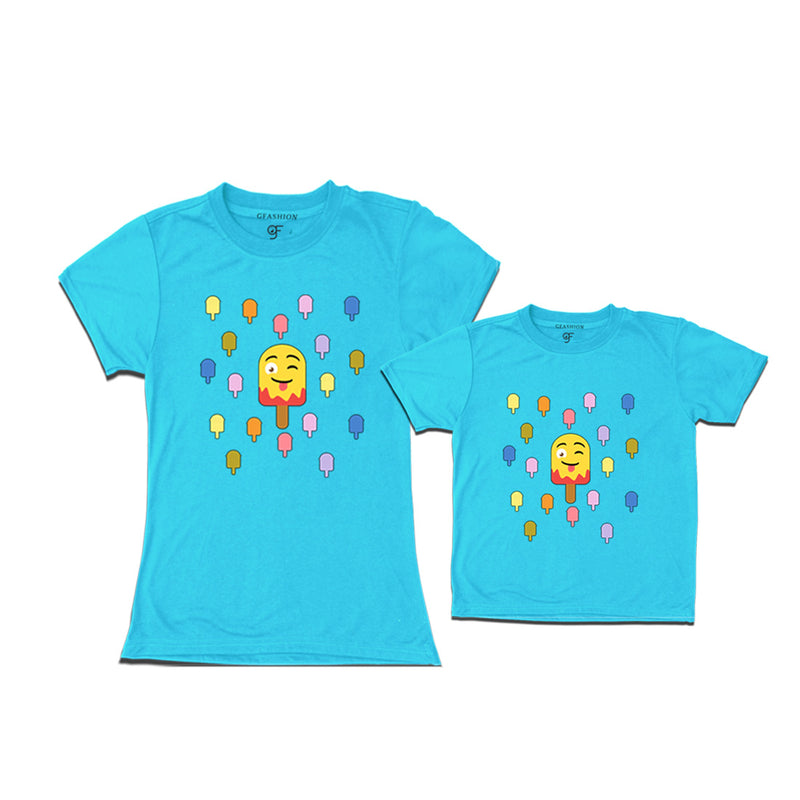 son and mommy funny t shirts in Sky Blue Color available @ gfashion.jpg