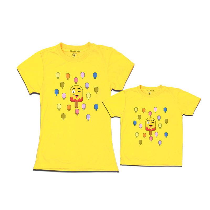 son and mommy funny t shirts in Yellow Color available @ gfashion.jpg