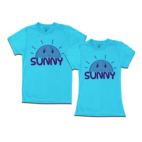 Summer t shirts-Couple tees-vacation t shirts-gfashion-skyblue