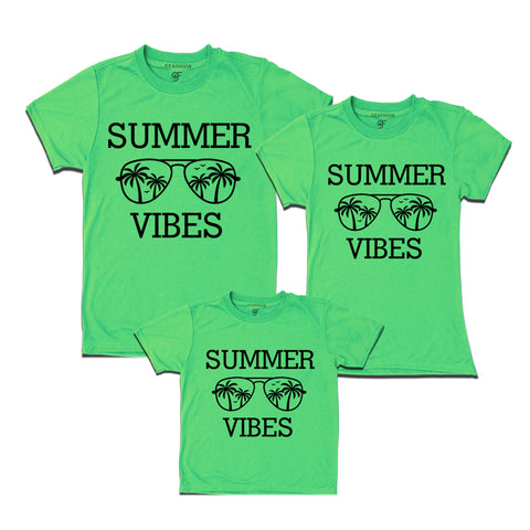 Summer Vibes T-shirts for Dad, Mom and Kids