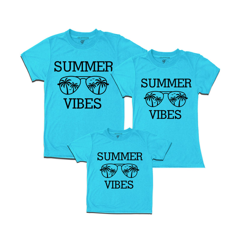 Summer Vibes T-shirts for Dad, Mom and Kids