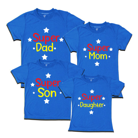 Family T-shirts set of  3-4- super family