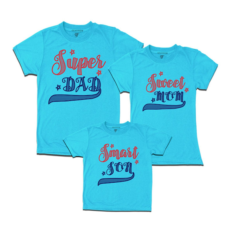 superdad-sweetmom-smartson-tshirts-skyblue