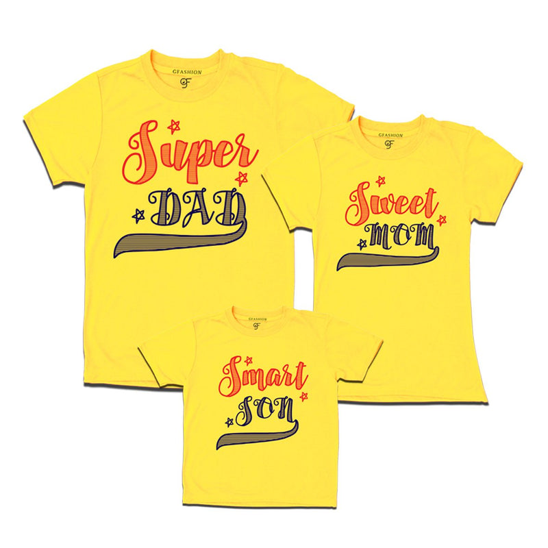 superdad-sweetmom-smartson-tshirts-yellow