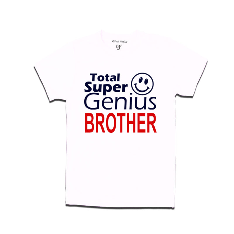 Super Genius Brother T-shirts in White Color-gfashi