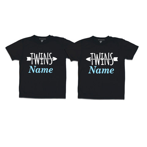 Twins T-shirts with custom names