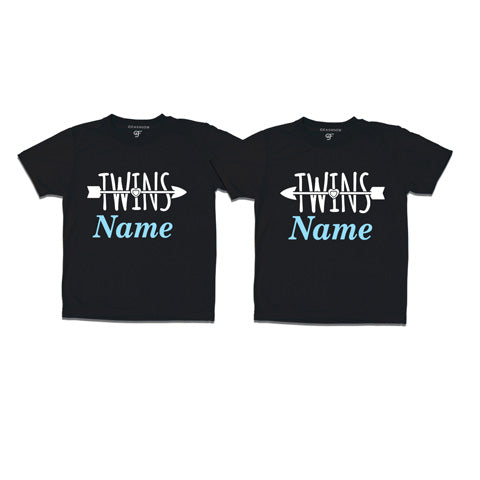 Twins T shirts with custom names