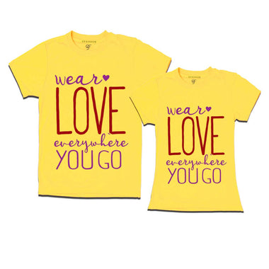 Wear love Couple T shirts