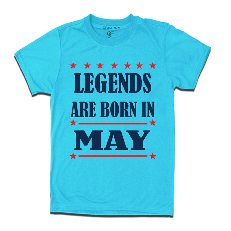 Legends Born in May-Birthday t-shirts