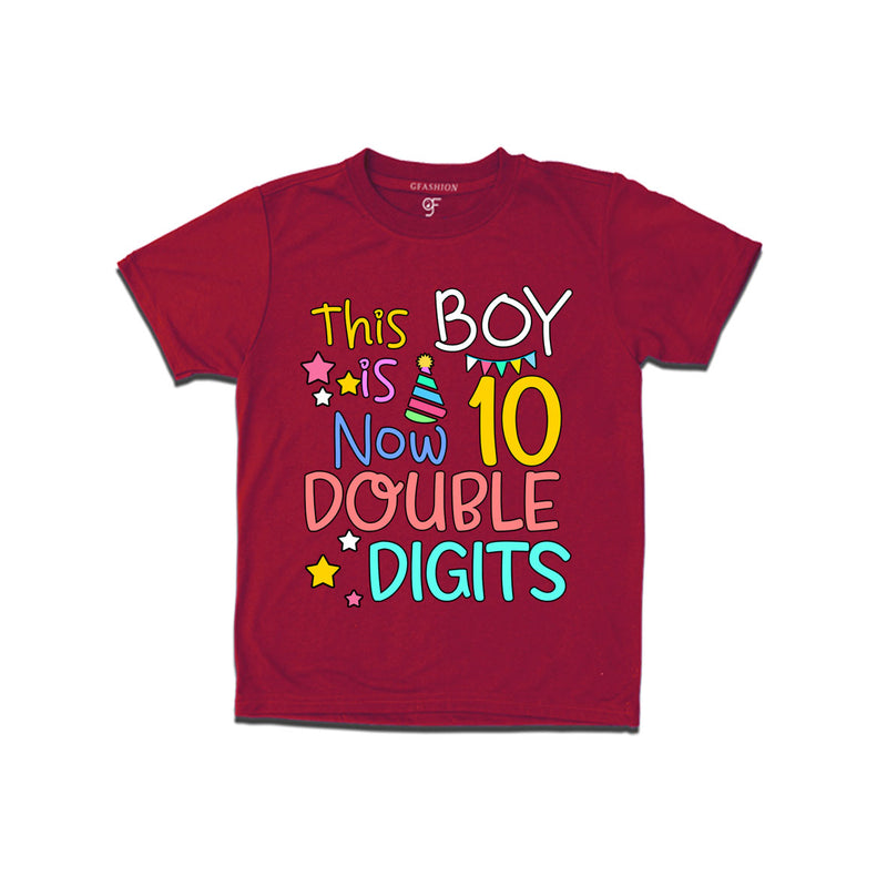 This boy is now 10 double digits birthday t shirts