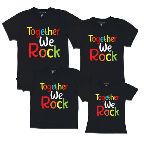 Together we rock-group same t shirts