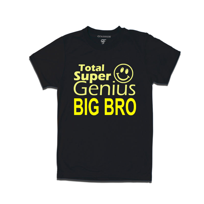 Super Genius Big Bro T-shirts in Black Color-gfashion