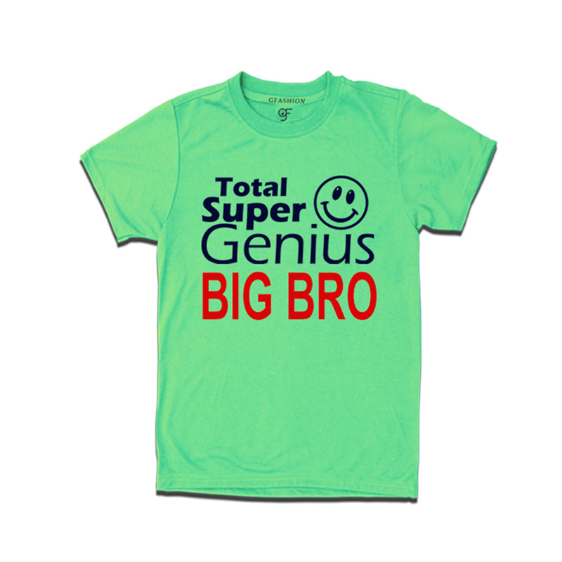 Super Genius Big Bro T-shirts in Pista Green Color-gfashion