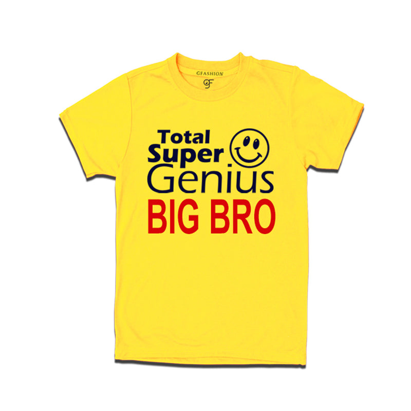 Super Genius Big Bro T-shirts in Yellow Color-gfashion
