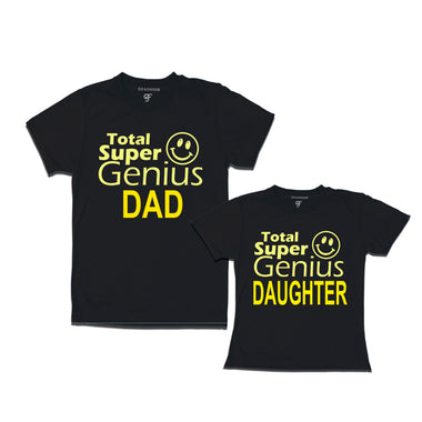 Super Genius Dad and Daughter T-shirts