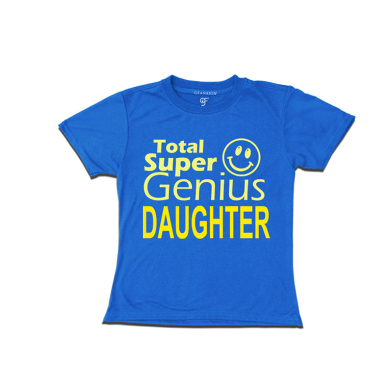 Super Genius Daughter T-shirts in Blue Color-gfashion
