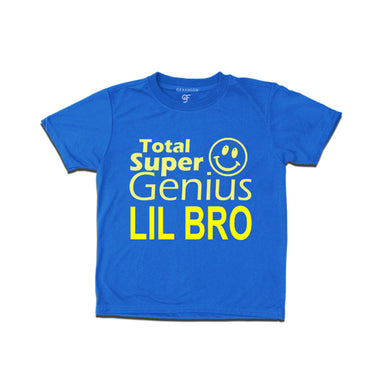 Super Genius Lil Bro T-shirts in Blue Color-gfashio