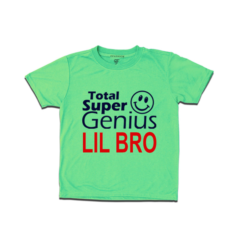 Super Genius Lil Bro T-shirts in Pista Green Color-gfashio