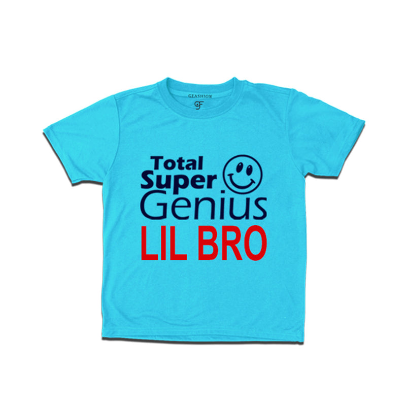 Super Genius Lil Bro T-shirts in Sky Blue Color-gfashio