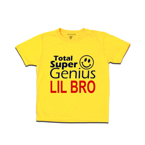 Super Genius Lil Bro T-shirts in Yellow Color-gfashion