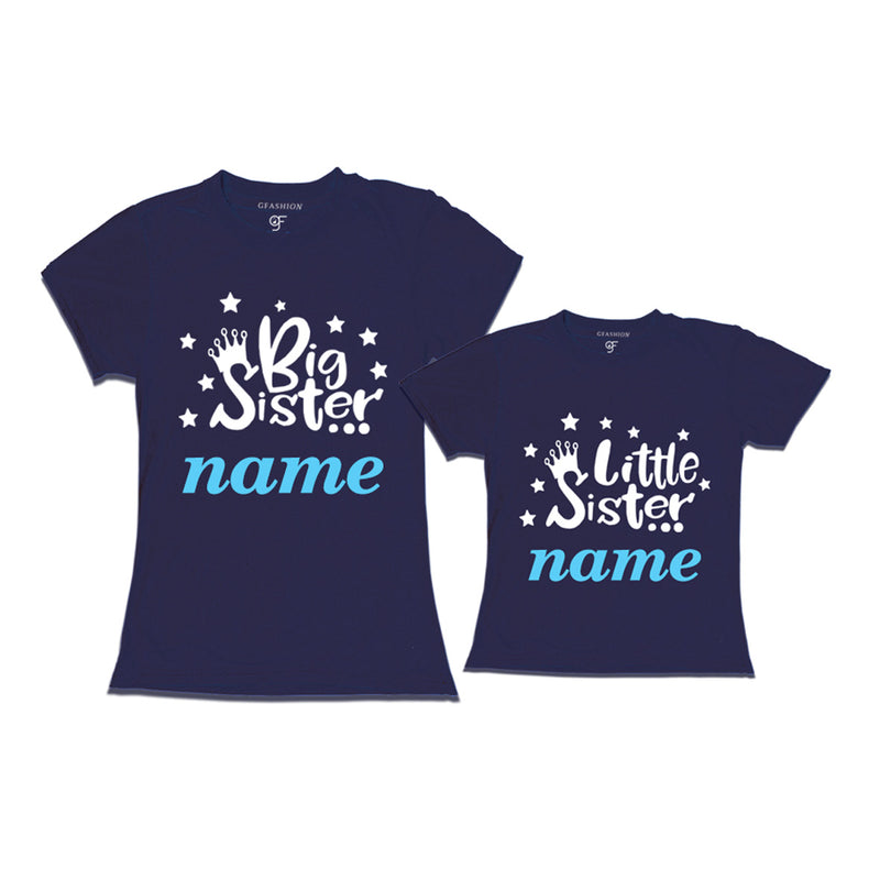 Big Sister Little Sister T-shirts with name