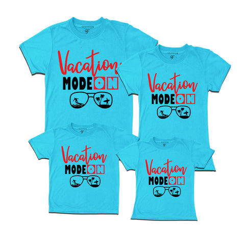 Vacation mode on-Family t shirts
