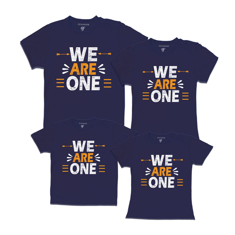 we-are-one-group-tshirts-for-family-and-friends-we-are-one-t-shirts-for-vacation-and-get-together-gfashion-matching-Navy-whiter-t-shirts