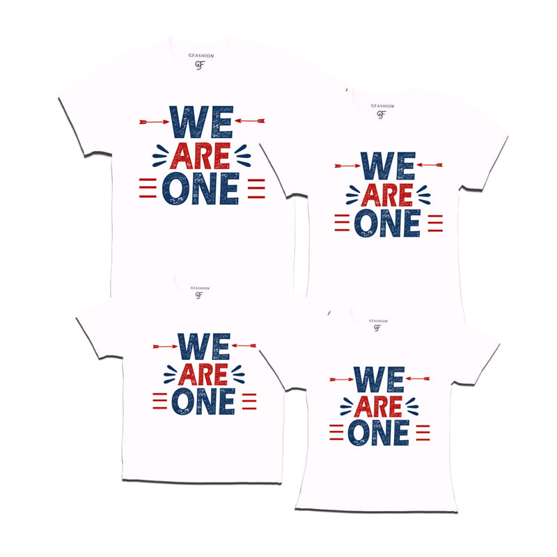 we-are-one-group-tshirts-for-family-and-friends-we-are-one-t-shirts-for-vacation-and-get-together-gfashion-matching-White-whiter-t-shirts