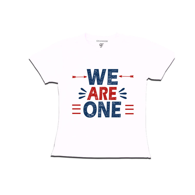 we-are-one-printed-girls-t-shirts-for-family-vacation-and-get-together-party-gfashion-tshirts-india-White-color-t-shirts