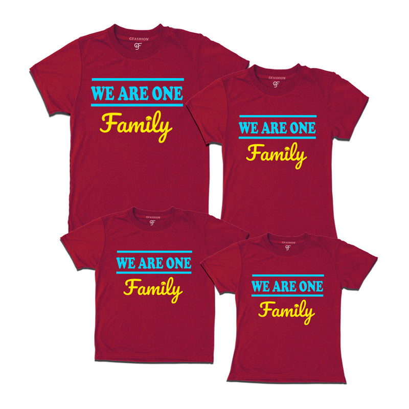 we are one t shirts-family tees 3-4-5