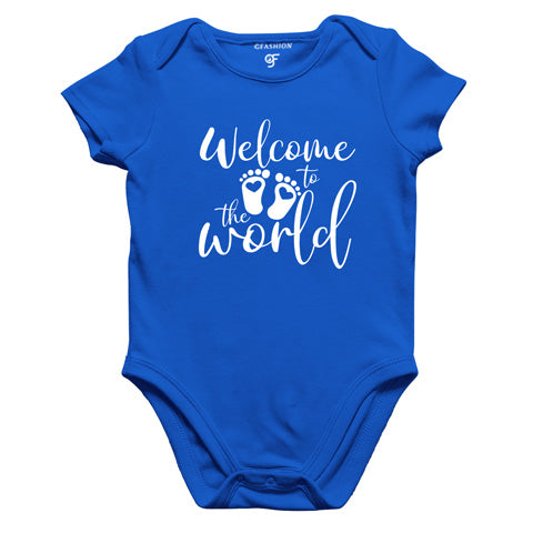 Welcome to the world baby rompers/onesie/bodysuit