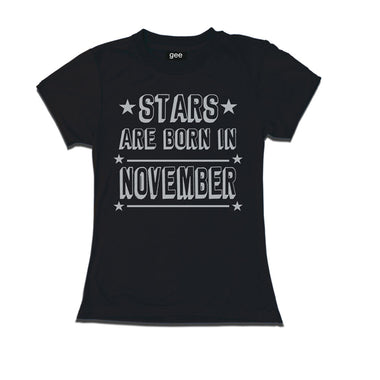 Women Stars Born in November -Birthday t-shirts