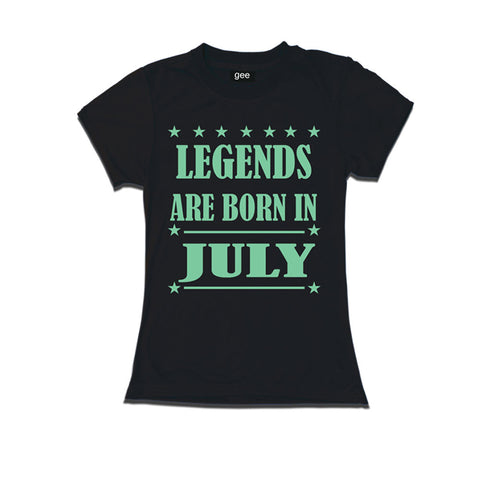 Women-Legends Born in July-Birthday t-shirts