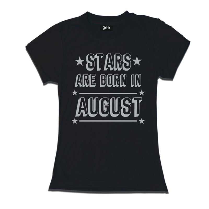 Women Stars Born in August-Birthday t-shirts