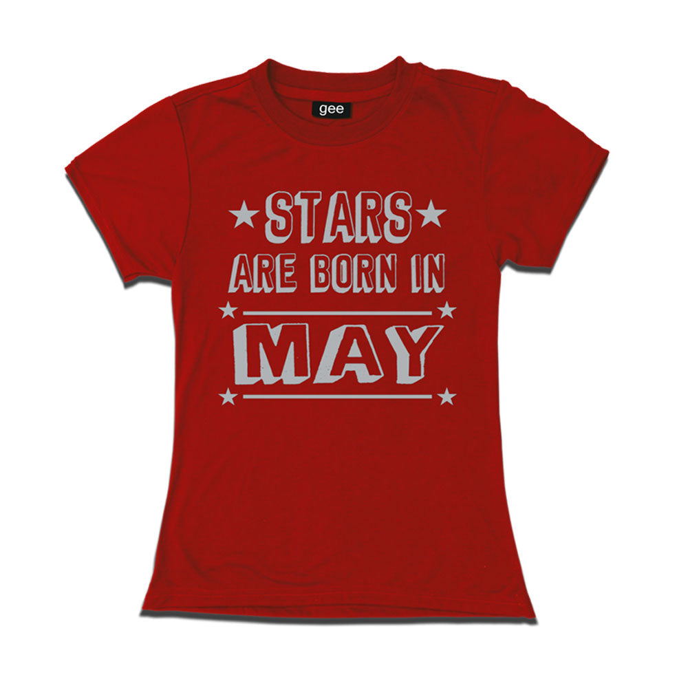 Women Stars Born in May-Birthday t-shirts