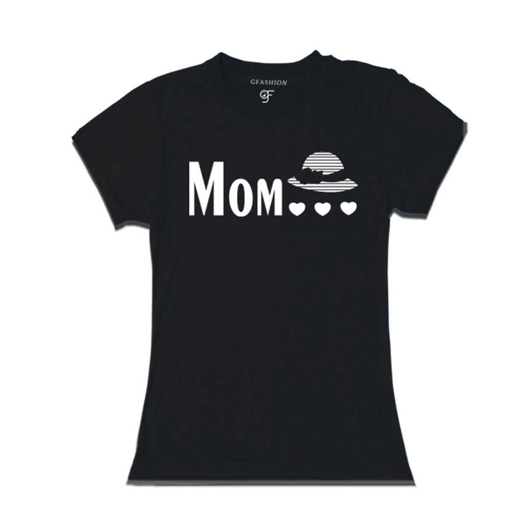 women's-t-shirts-with-mom-and-cap-hearts-printed-design-for-father's-day-and-papa's-birthday-@-gfashion-india-online-store-black