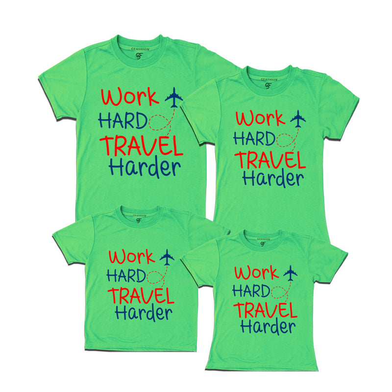 Work Hard Travel Harder T-shirts-family tshirts-friends tshirts