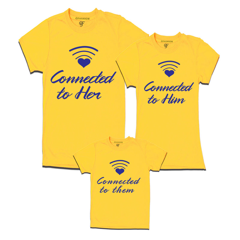 Matching t-shirt for set of 3 for connected family